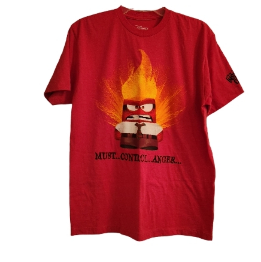 DISNEY PIXAR INSIDE OUT ANGER TEE SZ MEDIUM